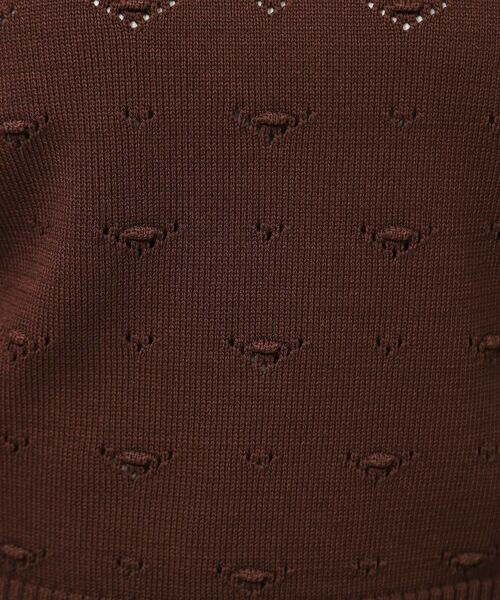 SunaUna / スーナウーナ ニット・セーター | 【COLLECTION LINE】透かしパール調ニット | 詳細13