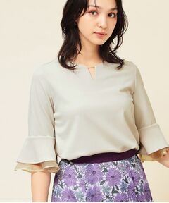 SunaUna / スーナウーナ カットソー | 【4色展開／袖ラッフル】プルオーバー