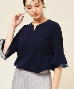 SunaUna / スーナウーナ カットソー | 【4色展開／袖ラッフル】プルオーバー