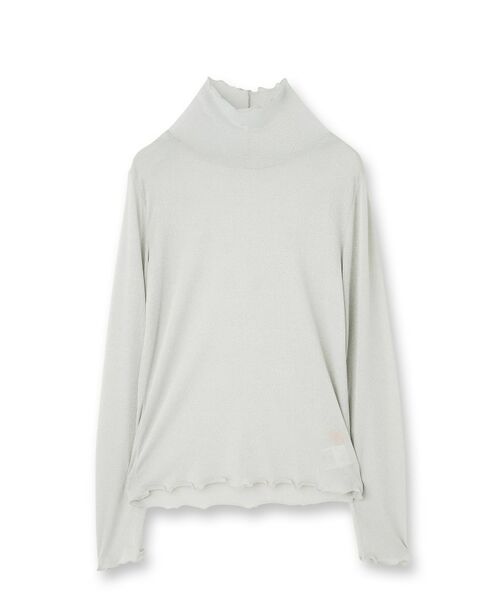 SunaUna / スーナウーナ カットソー | 【ラメ／シアー】ハイネックカットソー | 詳細1