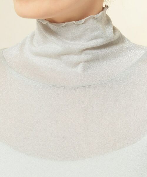 SunaUna / スーナウーナ カットソー | 【ラメ／シアー】ハイネックカットソー | 詳細13