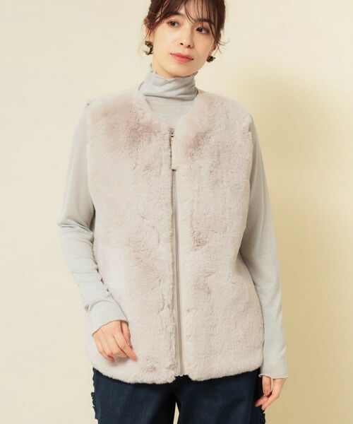 SunaUna / スーナウーナ ベスト | 【3色展開】フェイクファーベスト | 詳細14