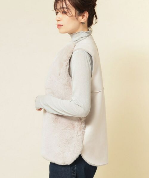 SunaUna / スーナウーナ ベスト | 【3色展開】フェイクファーベスト | 詳細15