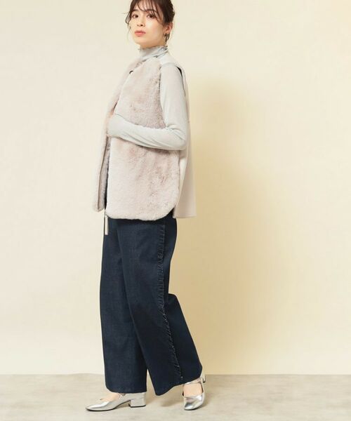 SunaUna / スーナウーナ ベスト | 【3色展開】フェイクファーベスト | 詳細2