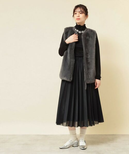 SunaUna / スーナウーナ ベスト | 【3色展開】フェイクファーベスト | 詳細4