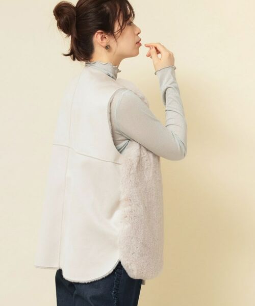 SunaUna / スーナウーナ ベスト | 【3色展開】フェイクファーベスト | 詳細6