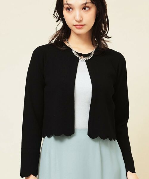 SunaUna / スーナウーナ カーディガン・ボレロ | 【4色展開／定番】スカラップボレロ | 詳細10