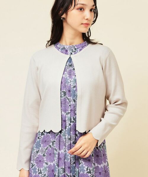 SunaUna / スーナウーナ カーディガン・ボレロ | 【4色展開／定番】スカラップボレロ | 詳細18