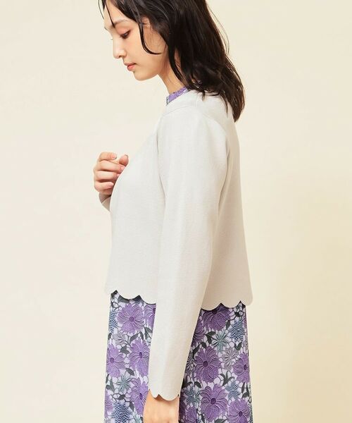 SunaUna / スーナウーナ カーディガン・ボレロ | 【4色展開／定番】スカラップボレロ | 詳細19