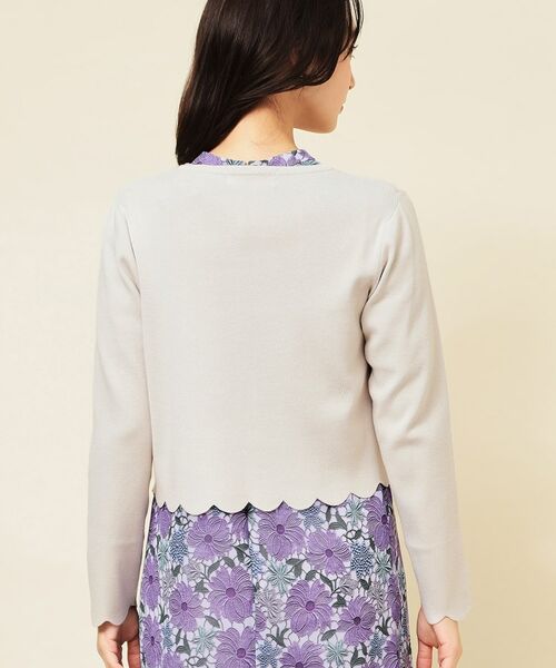 SunaUna / スーナウーナ カーディガン・ボレロ | 【4色展開／定番】スカラップボレロ | 詳細20