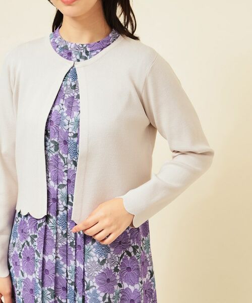 SunaUna / スーナウーナ カーディガン・ボレロ | 【4色展開／定番】スカラップボレロ | 詳細22