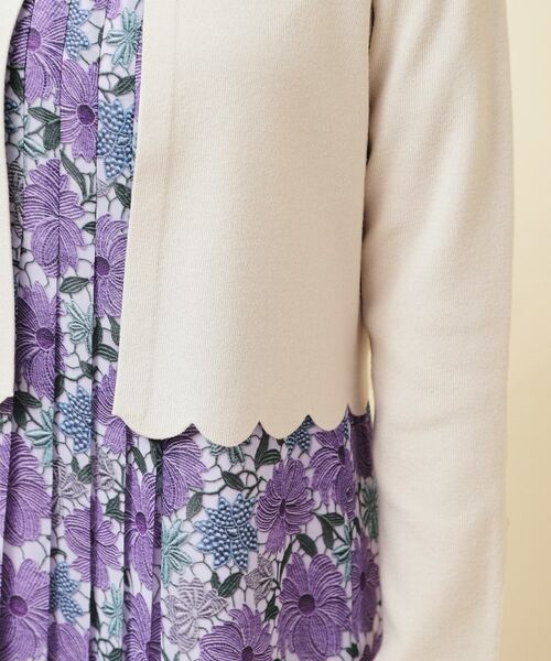 SunaUna / スーナウーナ カーディガン・ボレロ | 【4色展開／定番】スカラップボレロ | 詳細24