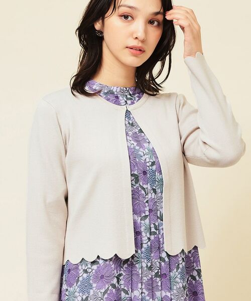 SunaUna / スーナウーナ カーディガン・ボレロ | 【4色展開／定番】スカラップボレロ | 詳細7