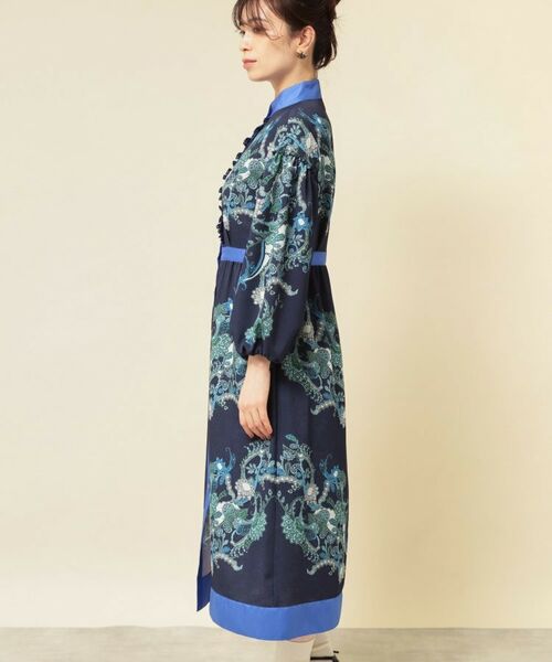 SunaUna / スーナウーナ ミニ丈・ひざ丈ワンピース | 【COLLECTION LINE】オリエンタルパネル柄ワンピース | 詳細11