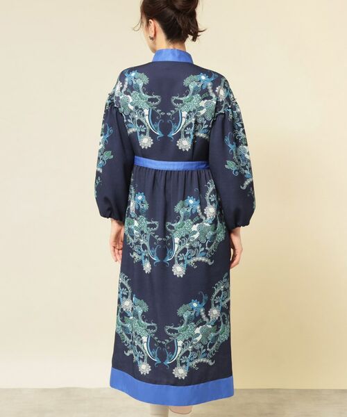 SunaUna / スーナウーナ ミニ丈・ひざ丈ワンピース | 【COLLECTION LINE】オリエンタルパネル柄ワンピース | 詳細12