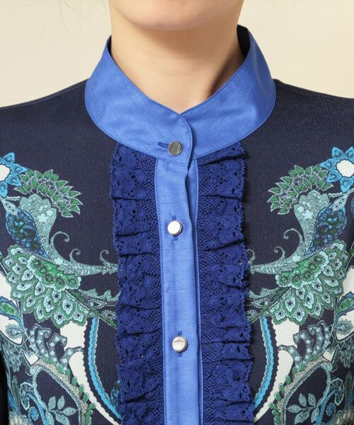 SunaUna / スーナウーナ ミニ丈・ひざ丈ワンピース | 【COLLECTION LINE】オリエンタルパネル柄ワンピース | 詳細13