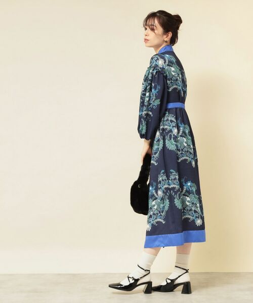 SunaUna / スーナウーナ ミニ丈・ひざ丈ワンピース | 【COLLECTION LINE】オリエンタルパネル柄ワンピース | 詳細8