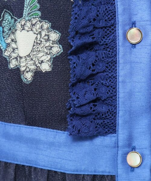 SunaUna / スーナウーナ ミニ丈・ひざ丈ワンピース | 【COLLECTION LINE】オリエンタルパネル柄ワンピース | 詳細9