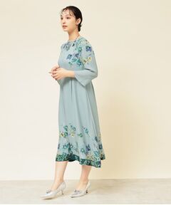 SunaUna / スーナウーナ ミニ丈・ひざ丈ワンピース | 【co creation and yours／SS～L】花柄パネルワンピース