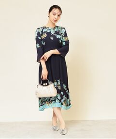 SunaUna / スーナウーナ ミニ丈・ひざ丈ワンピース | 【co creation and yours／SS～L】花柄パネルワンピース