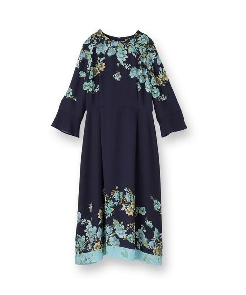 SunaUna / スーナウーナ ミニ丈・ひざ丈ワンピース | 【co creation and yours/SS~L】花柄パネルワンピース | 詳細1