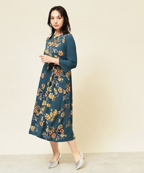 SunaUna / スーナウーナ ミニ丈・ひざ丈ワンピース | 【co creation and yours/SS~L】花柄パネルワンピース | 詳細12