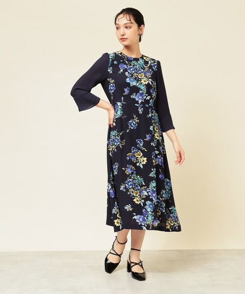 SunaUna / スーナウーナ ミニ丈・ひざ丈ワンピース | 【co creation and yours/SS~L】花柄パネルワンピース | 詳細14