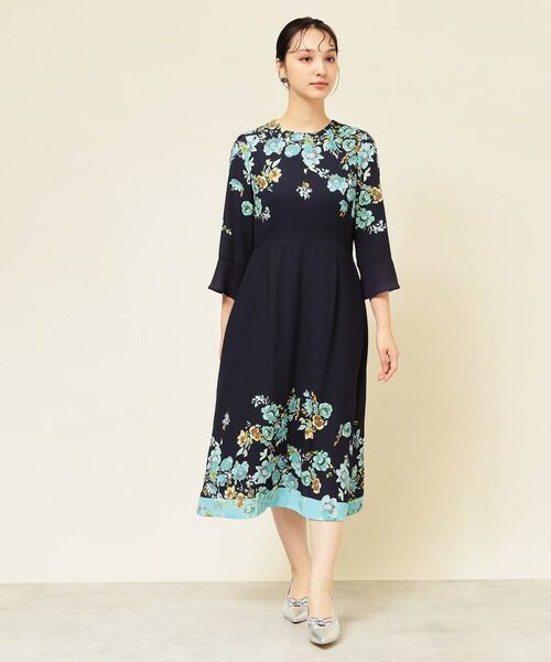 SunaUna / スーナウーナ ミニ丈・ひざ丈ワンピース | 【co creation and yours/SS~L】花柄パネルワンピース | 詳細18