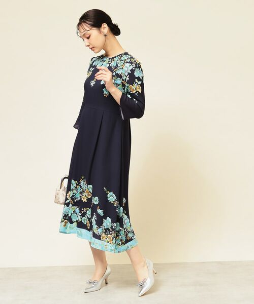 SunaUna / スーナウーナ ミニ丈・ひざ丈ワンピース | 【co creation and yours/SS~L】花柄パネルワンピース | 詳細19