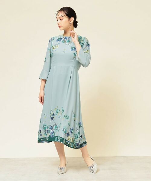 SunaUna / スーナウーナ ミニ丈・ひざ丈ワンピース | 【co creation and yours/SS~L】花柄パネルワンピース | 詳細2