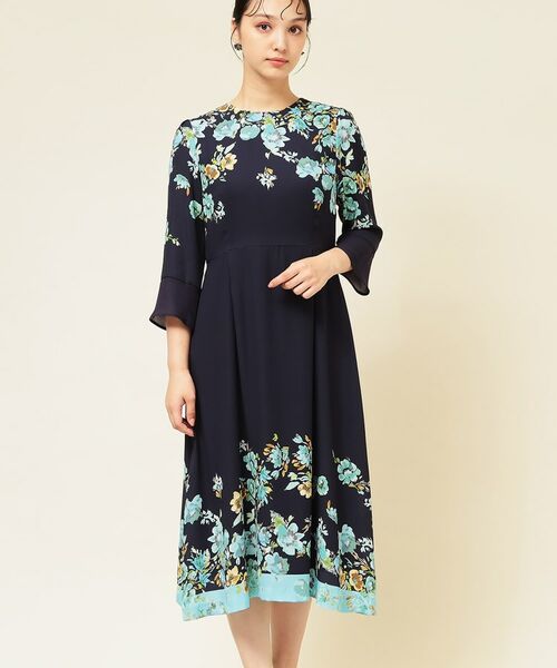 SunaUna / スーナウーナ ミニ丈・ひざ丈ワンピース | 【co creation and yours/SS~L】花柄パネルワンピース | 詳細22