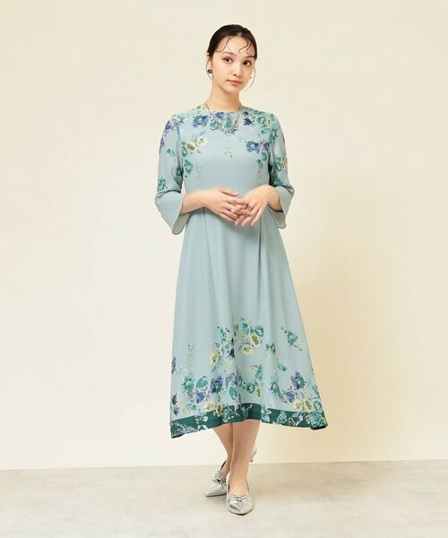 SunaUna / スーナウーナ ミニ丈・ひざ丈ワンピース | 【co creation and yours/SS~L】花柄パネルワンピース | 詳細3