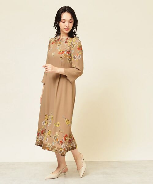 SunaUna / スーナウーナ ミニ丈・ひざ丈ワンピース | 【co creation and yours/SS~L】花柄パネルワンピース | 詳細6