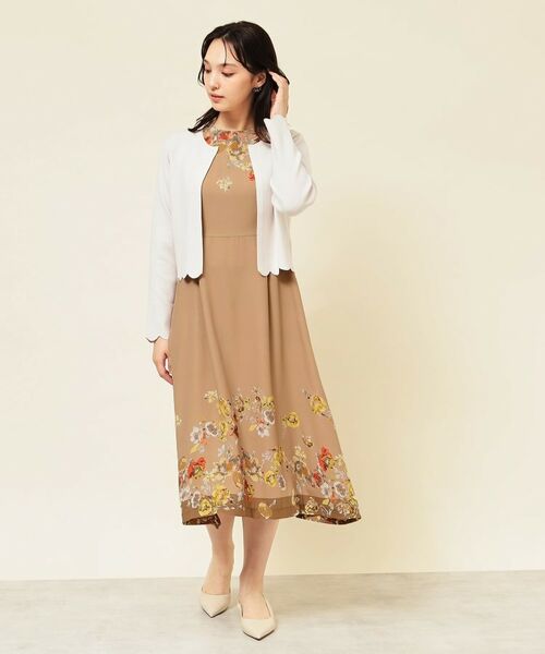 SunaUna / スーナウーナ ミニ丈・ひざ丈ワンピース | 【co creation and yours/SS~L】花柄パネルワンピース | 詳細8