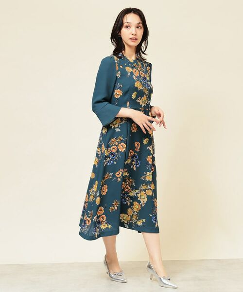 SunaUna/スーナウーナ 【co creation and yours/SS~L】花柄パネルワンピース グリーン(224) 36(S) SunaUna/スーナウーナ 【co creation and yours/SS~L】花柄パネルワンピース グリーン(224) 36(S)