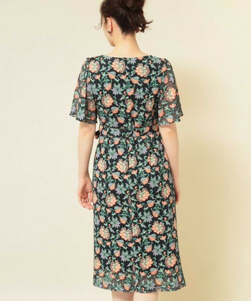 SunaUna / スーナウーナ ミニ丈・ひざ丈ワンピース | 【オパール加工レース／リボン付き】フィット＆フレアワンピース | 詳細12