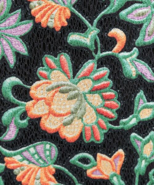 SunaUna / スーナウーナ ミニ丈・ひざ丈ワンピース | 【オパール加工レース／リボン付き】フィット＆フレアワンピース | 詳細5