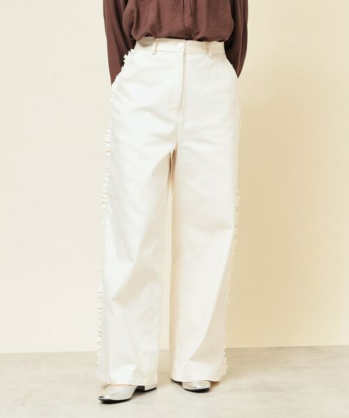 SunaUna / スーナウーナ パンツ | 【COLLECTION LINE】フリルデニム | 詳細10