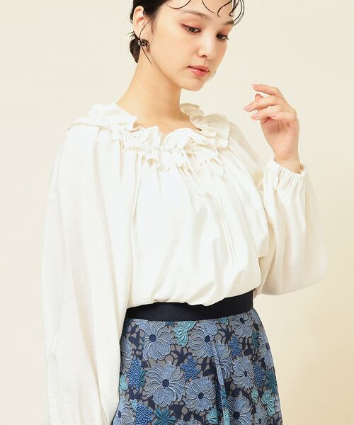 SunaUna / スーナウーナ シャツ・ブラウス | 【衿フリル／衿調節可】リボンブラウス | 詳細10