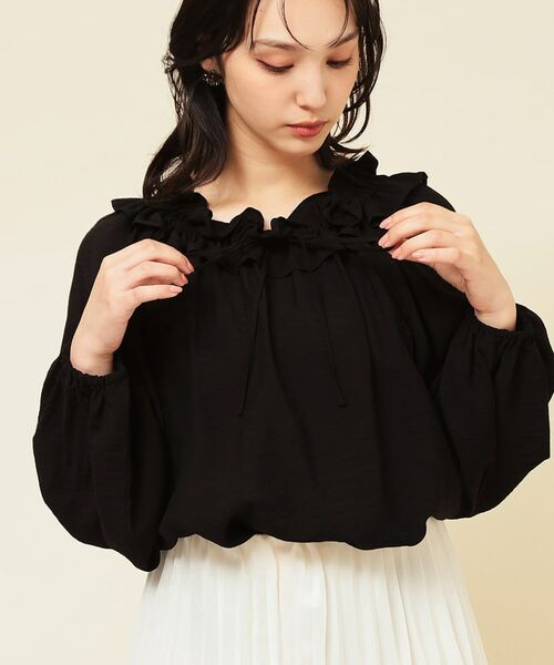 SunaUna / スーナウーナ シャツ・ブラウス | 【衿フリル／衿調節可】リボンブラウス | 詳細12