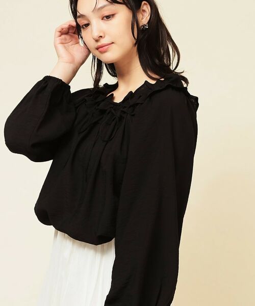 SunaUna / スーナウーナ シャツ・ブラウス | 【衿フリル／衿調節可】リボンブラウス | 詳細13