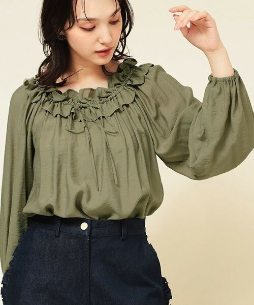 SunaUna / スーナウーナ シャツ・ブラウス | 【衿フリル／衿調節可】リボンブラウス | 詳細15