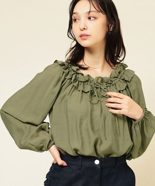 SunaUna / スーナウーナ シャツ・ブラウス | 【衿フリル／衿調節可】リボンブラウス | 詳細16