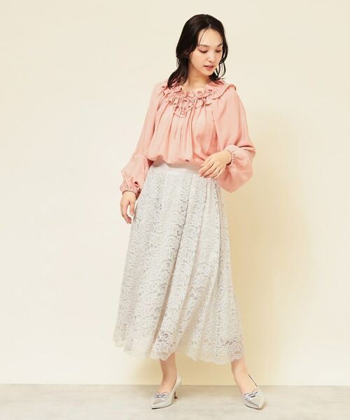 SunaUna / スーナウーナ シャツ・ブラウス | 【衿フリル／衿調節可】リボンブラウス | 詳細8