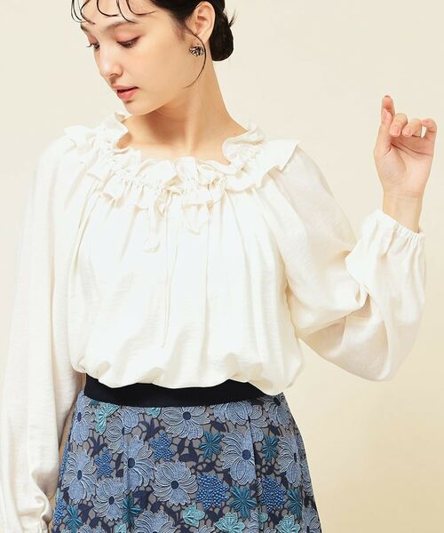 SunaUna / スーナウーナ シャツ・ブラウス | 【衿フリル／衿調節可】リボンブラウス | 詳細9