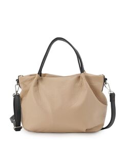 SunaUna / スーナウーナ トートバッグ | 【2WAY／オリジナルプリント裏使用】タックトートバック