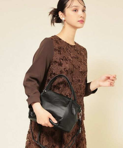 SunaUna / スーナウーナ トートバッグ | 【2WAY/オリジナルプリント裏使用】タックトートバック | 詳細13