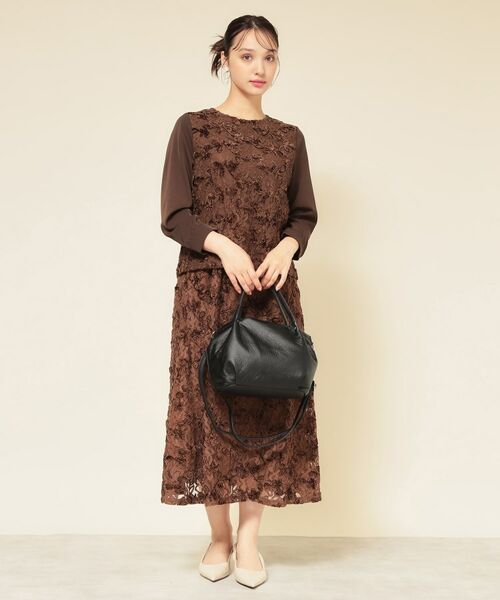 SunaUna / スーナウーナ トートバッグ | 【2WAY/オリジナルプリント裏使用】タックトートバック | 詳細14