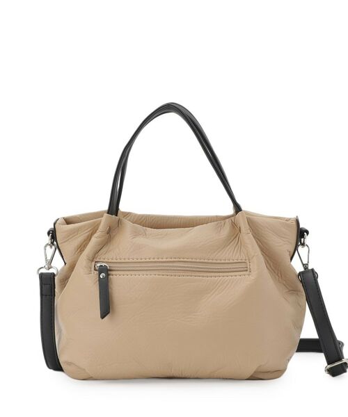 SunaUna / スーナウーナ トートバッグ | 【2WAY/オリジナルプリント裏使用】タックトートバック | 詳細3