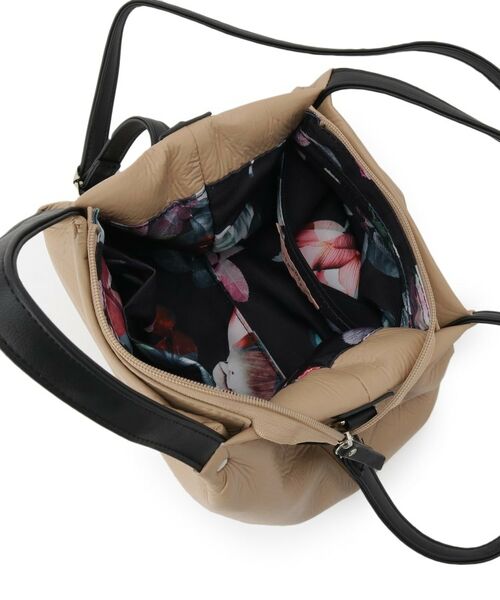 SunaUna / スーナウーナ トートバッグ | 【2WAY/オリジナルプリント裏使用】タックトートバック | 詳細6